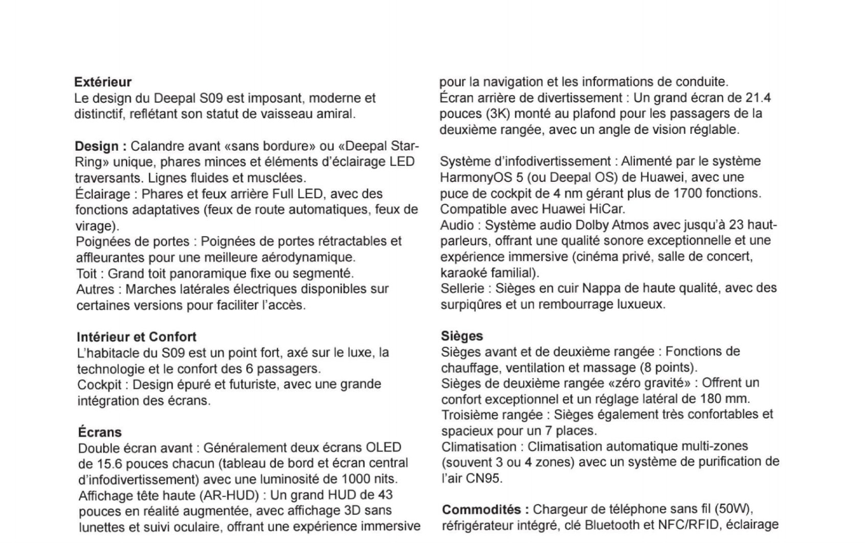 deepal s09 fiche 1