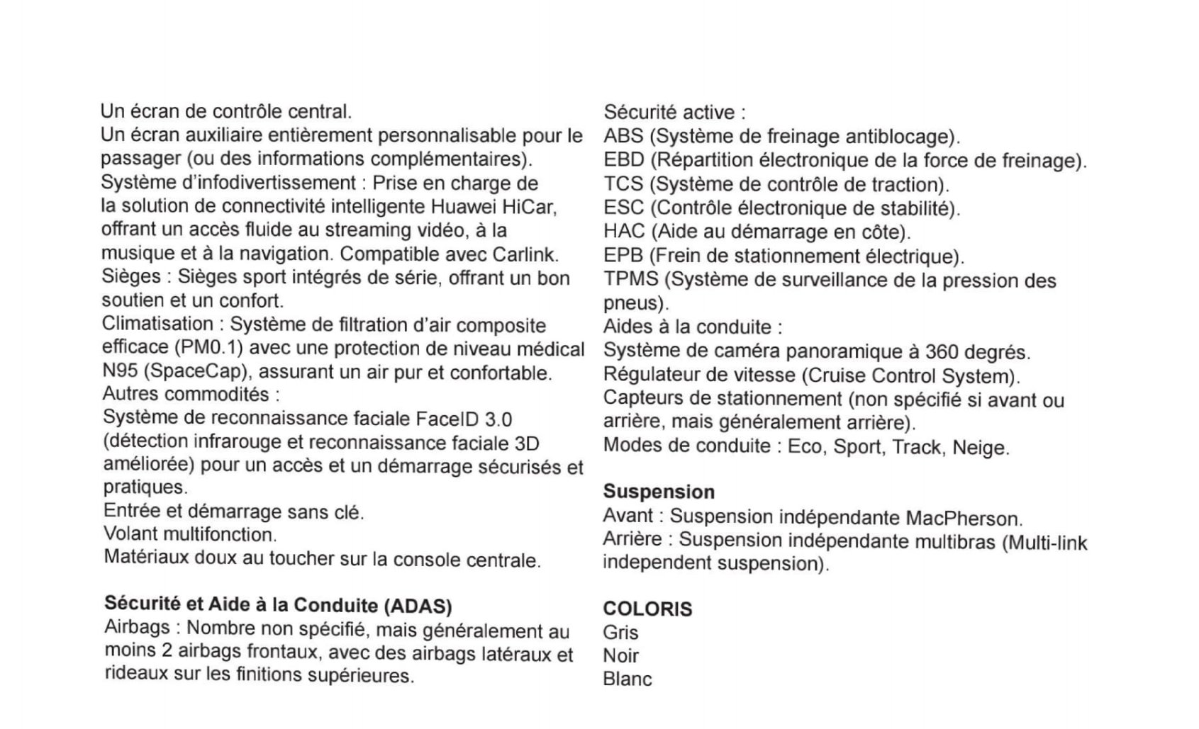 fiche technique x5 plus 1
